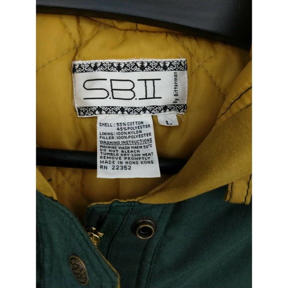 S.B. II Bitterman Mens Coat Long Warm Winter L VTG - Picture 2 of 12